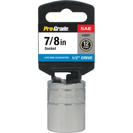 Pro-Grade Tools 1/2" Dr. 12 Pt. 7/8" Socket 14207